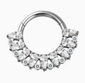 ASTM F136 Titanium Hinged Segment Clicker Daith & Septum – 1,2mm 8mm