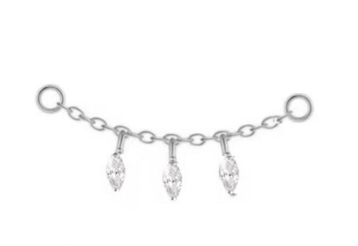 ASTM F136 Titanium Threader Piercing Charm – 09G