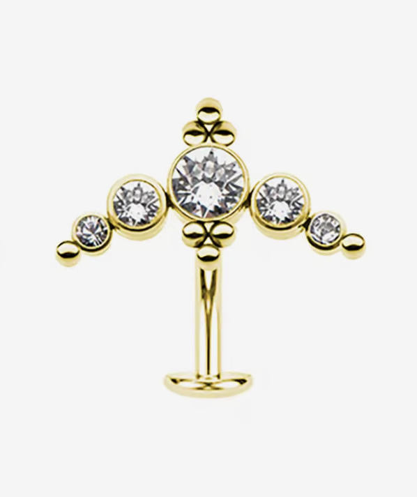 ASTM F136 Titanium Internally Threaded Belly Button Ring – Bauchnabel-Piercing 1,6mm 10mm