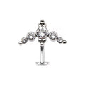 ASTM F136 Titanium Internally Threaded Belly Button Ring – Bauchnabel-Piercing 1,6mm 10mm