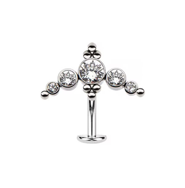 ASTM F136 Titanium Internally Threaded Belly Button Ring – Bauchnabel-Piercing 1,6mm 10mm