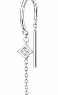 ASTM F136 Titanium Threader Dangle Earring – Ohr-Piercing 1,2mm 8mm & 10mm