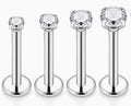 ASTM F136 Titanium Threaded Labret – 8mm Länge