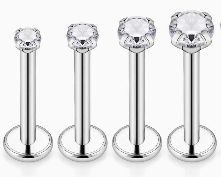 ASTM F136 Titanium Threaded Labret – 8mm Länge