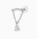 ASTM F136 Titanium Threaded Labret – Anhänger | 8mm | 1,2mm | Gold & Silber