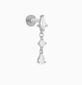 ASTM F136 Titanium Threaded Labret – Anhänger | 8mm | 1,2mm | Gold & Silber