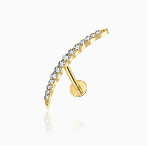 ASTM F136 Internally Threaded Titanium Labret