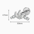 ASTM F136 Internally Threaded Titanium Labret