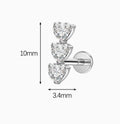 ASTM F136 Internally Threaded Titanium Labret