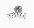 ASTM F136 Titanium Threaded Labret – Glitzer Steine | 8mm | 1,2mm | Gold & Silber