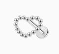 ASTM F136 Titanium Threaded Labret – Herz | 8mm | 1,2mm | Gold & Silber
