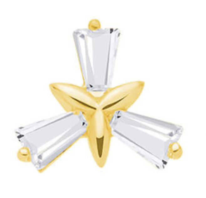 ASTM F136 Titanium Threaded Labret – Glitzer Steine