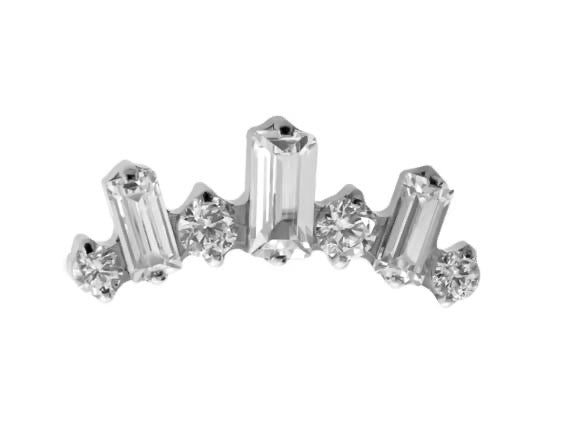 ASTM F136 Titanium Threaded Labret – Glitzer Steine