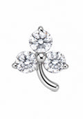 ASTM F136 Titanium Threaded Labret – Glitzer Steine